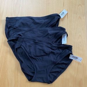 Gap Body | THREE Breathe Bikini Underwear NWT | Black | Small